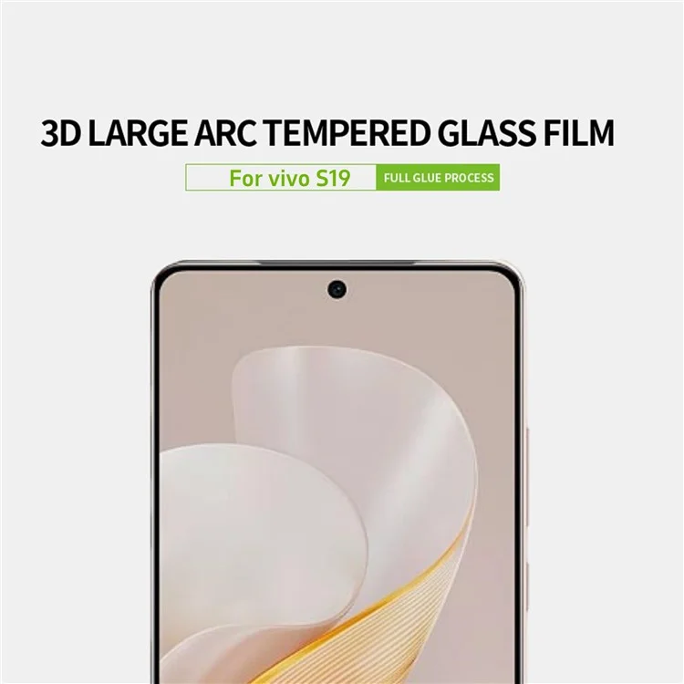 PINWUYO JK 3D Tempered Glass Film Series-2 para vivo S19 5G Protector de pantalla Vidrio de alta aluminio y silicio