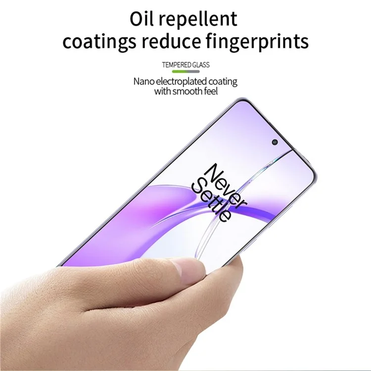 PINWUYO JK 3D Tempered Glass Film Series-2 para OnePlus Ace 3V 5G Protetor de Tela Anti-Impressão Digital Anti-Explosão