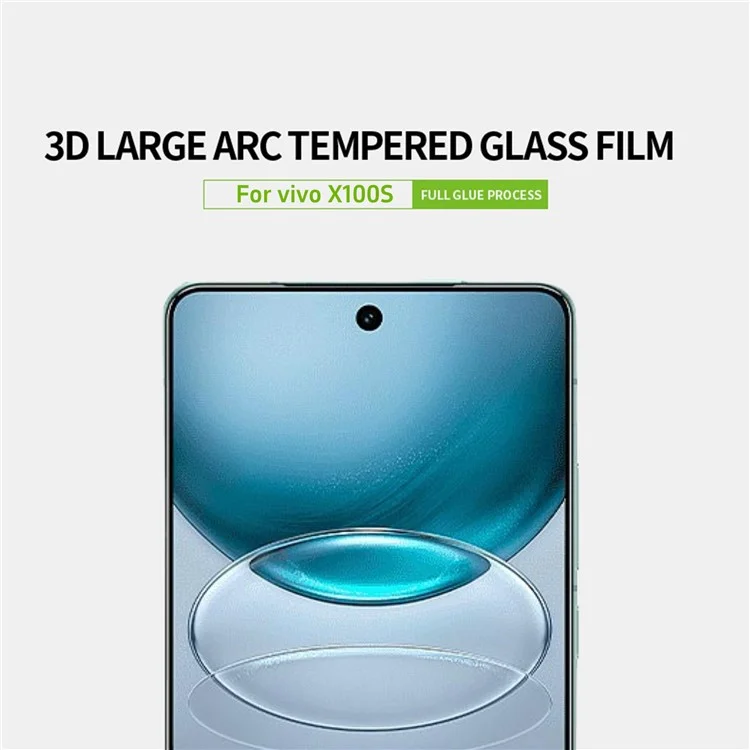 PINWUYO JK 3D Tempered Glass Film Series-2 for vivo X100s 5G Screen Protector 9H Hardness Ultra Clear