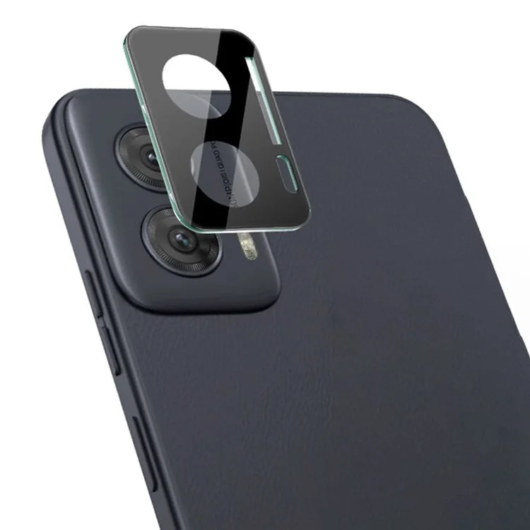 IMAK Per Motorola Moto G Power (2024) Protezione Obiettivo Fotocamera Pellicola in Vetro Temperato+Copertura in Acrilico (Versione Nera)