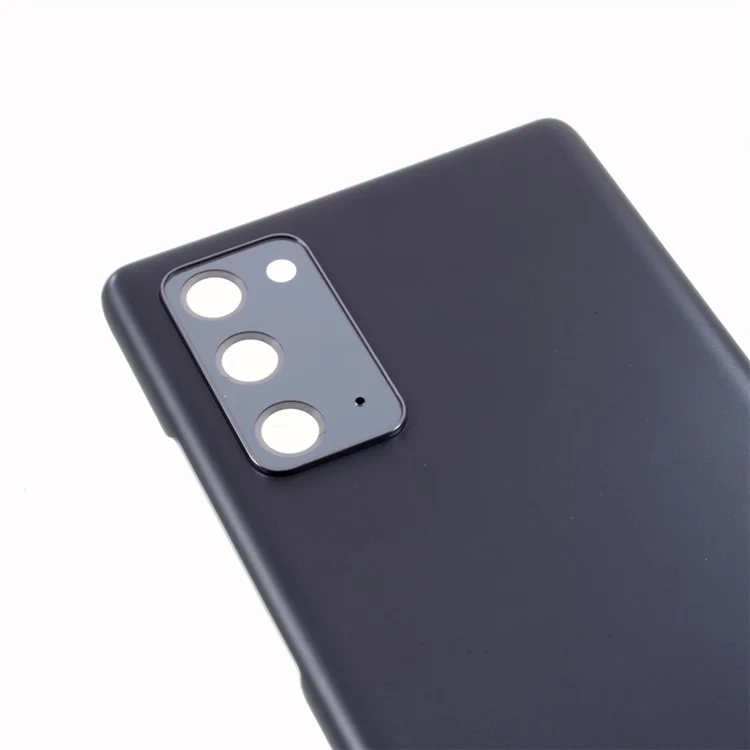 Para Samsung Galaxy Note20 N980 / Note20 5G N981 Carcasa de Batería con Adhesivo Pegatina + Cubierta de Lente de Cámara (Sin Logotipo) - Negro
