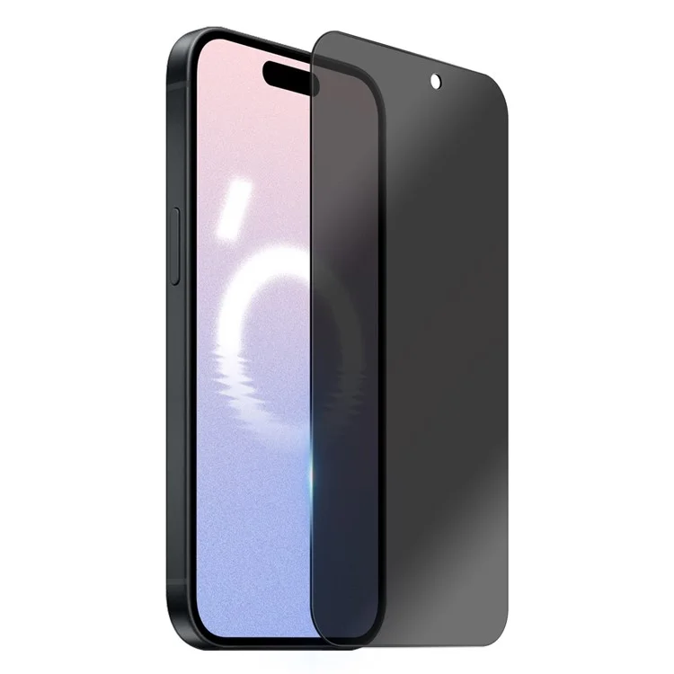 NORTHJO A+ Per iPhone 16 HD Screen Protector 2.5D Arc 28 Degree Anti-Spy 0.3mm Pellicola in Vetro Temperato