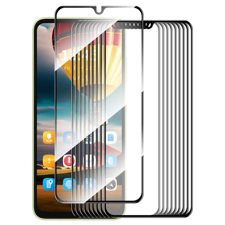 ENKAY HAT PRINCE 10Pcs For Samsung Galaxy A06 4G / A06 5G Screen Protector Full Glue Silk Printing Complete Covering