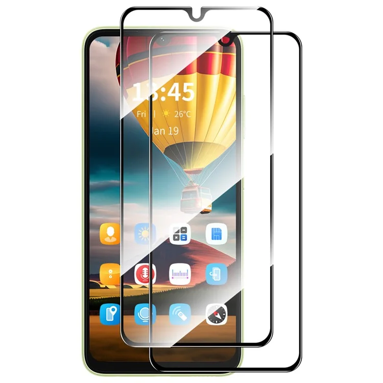 ENKAY HAT PRINCE 2Pcs For Samsung Galaxy A06 4G / A06 5G Screen Protector 0.26mm 2.5D High Aluminium-Silicon Glass Film