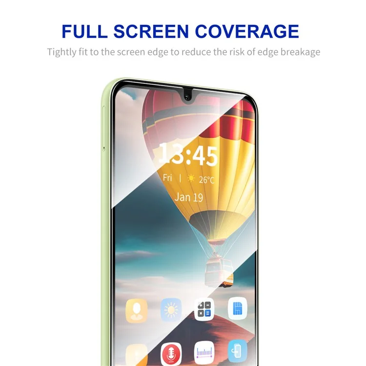 ENKAY HAT PRINCE 2Pcs For Samsung Galaxy A06 4G / A06 5G Screen Protector 0.26mm 2.5D High Aluminium-Silicon Glass Film