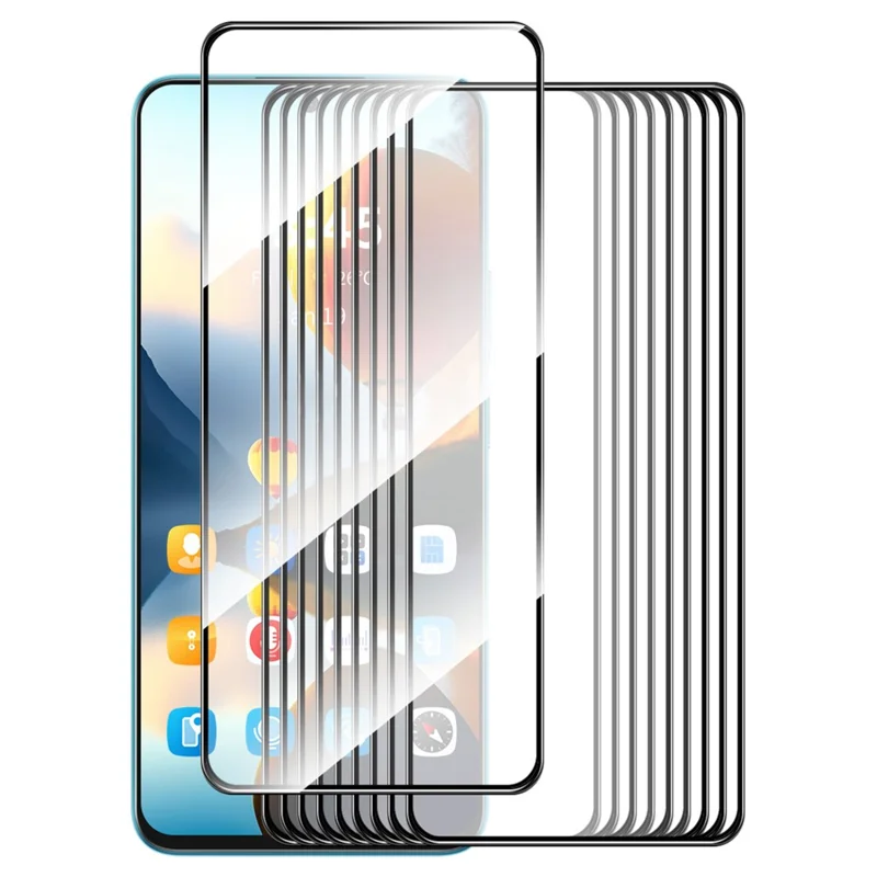 ENKAY HAT PRINCE 10Pcs For Google Pixel 9 Pro Screen Protector Full Glue Silk Printing Complete Covering