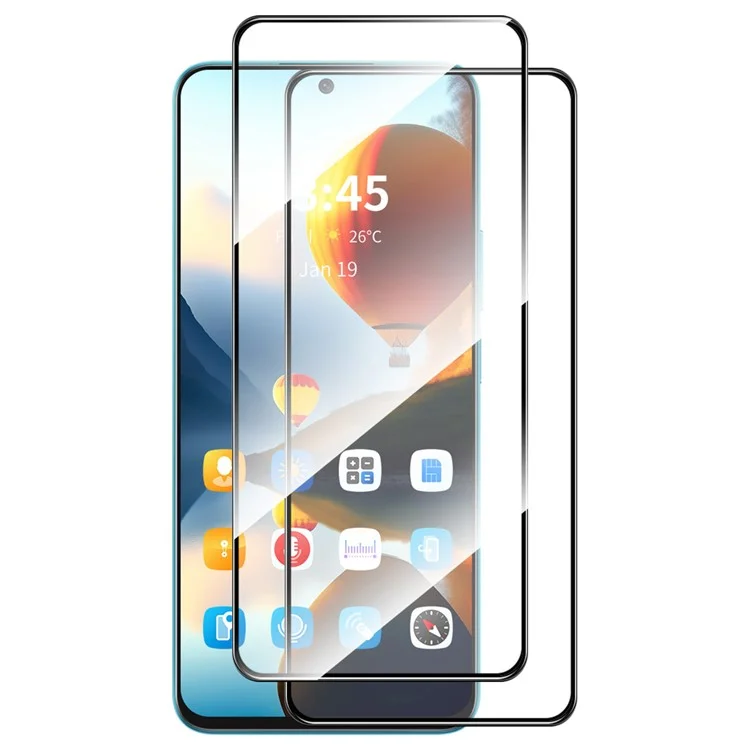 ENKAY HAT PRINCE 2Pcs For Google Pixel 9 Screen Protector 0.26mm 2.5D High Aluminium-Silicon Glass Film