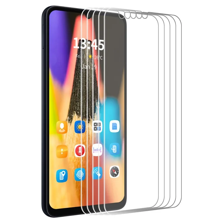 ENKAY HAT PRINCE 5Pcs For Samsung Galaxy A06 4G / A06 5G Screen Protector 9H Hardness Protective Film