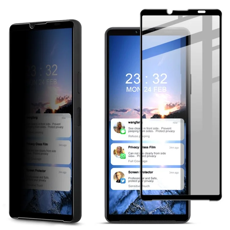 IMAK For Sony Xperia 10 VI Anti-Peep Tempered Glass Screen Protector Full Coverage