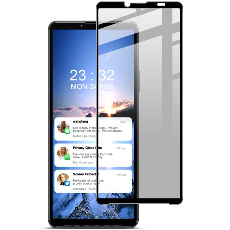 IMAK For Sony Xperia 10 VI Anti-Peep Tempered Glass Screen Protector Full Coverage