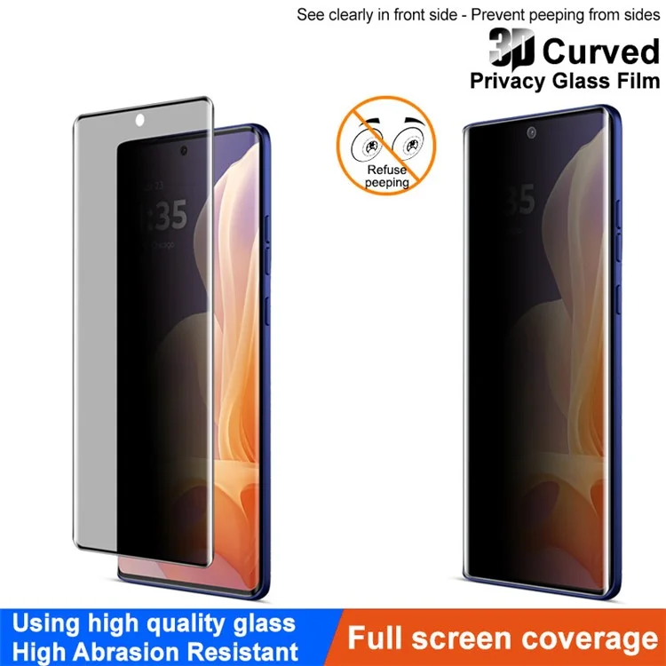 IMAK For Motorola Moto G85 5G / S50 Neo 5G Anti-Spy Full Screen Protector Tempered Glass Film