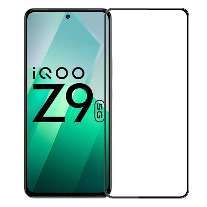 PINWUYO Für vivo iQOO Z9 5G Bildschirmschutz 3D Gebogener Rand Gehärtetes Glas-Folie