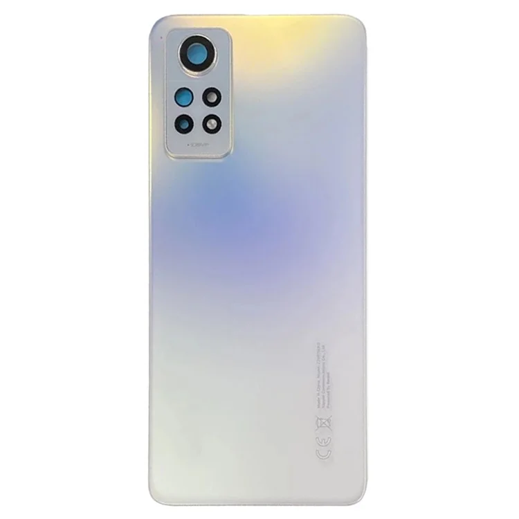 Pour Xiaomi Redmi Note 12 Pro 4G Back Battery Batching Cover Avec Couvercle de la Lentille de la Caméra Pièce de Rechange - Blanc Polaire