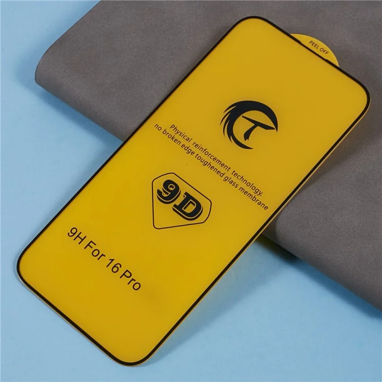 Для Iphone 16 Pro Case Silk Print 9D Tremded Glass Plam
