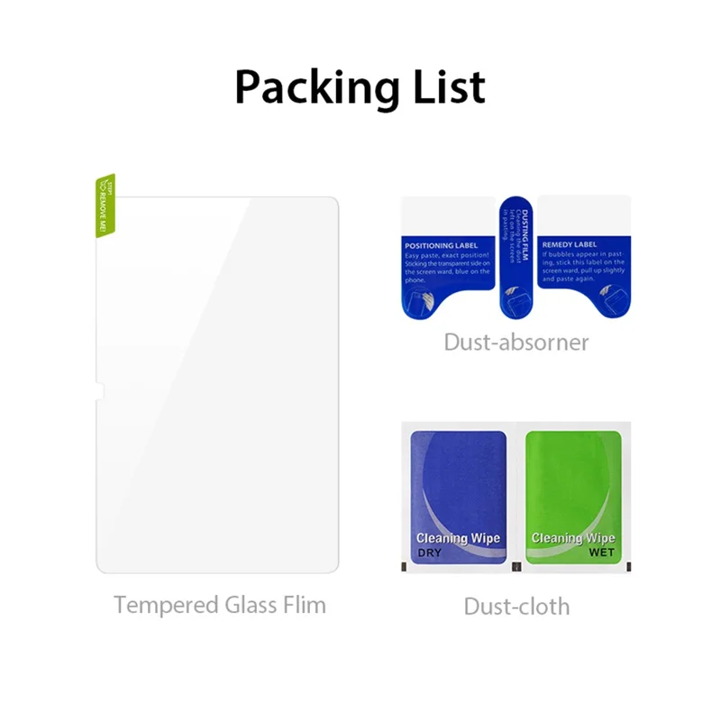 DUX DUCIS For Samsung Galaxy Tab A7 10.4 (2022)  /  (2020) Screen Protector Ultra Clear 0.33mm Medium Alumina Glass Film