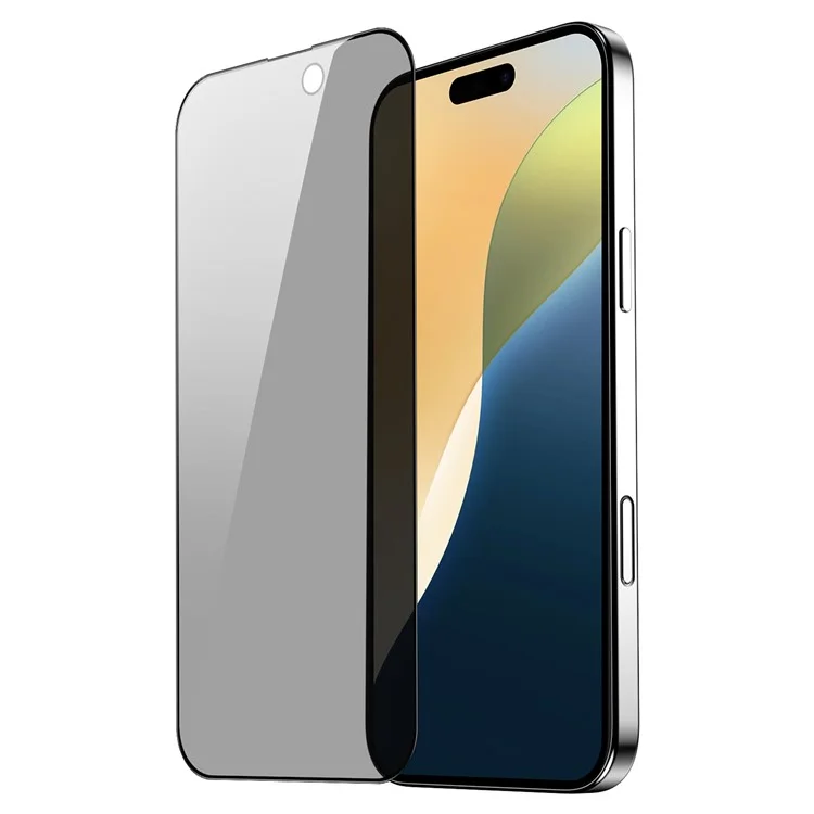 DUX DUCIS Para iPhone 16 Plus Film de Vidro Temperado Anti-Spy 2.5D Protetor de Tela Ultra-Fino