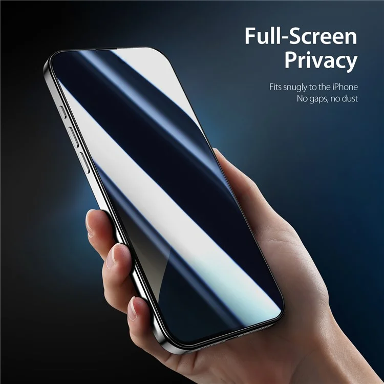 DUX DUCIS Para iPhone 16 Plus Film de Vidro Temperado Anti-Spy 2.5D Protetor de Tela Ultra-Fino