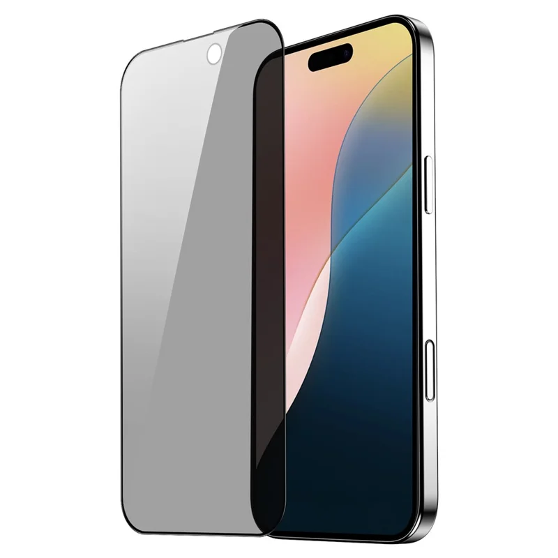 DUX DUCIS For iPhone 16 Anti Spy Full Screen Protector 2.5D Flat Screen Full Glue High Aluminium-silicon Glass Film