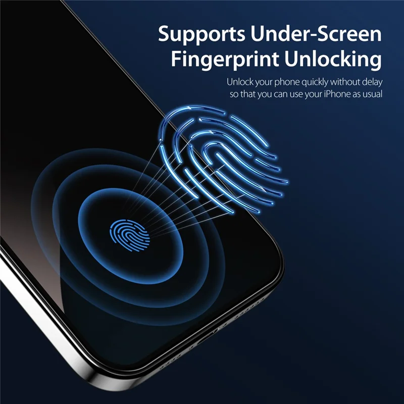 DUX DUCIS For iPhone 16 Anti Spy Full Screen Protector 2.5D Flat Screen Full Glue High Aluminium-silicon Glass Film