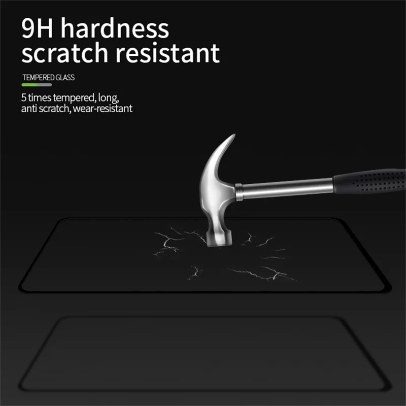 PINWUYO JK Series-2 for Xiaomi Poco M6 Plus 5G High Aluminium-Silicon Glass Film 9H Full Screen Protector