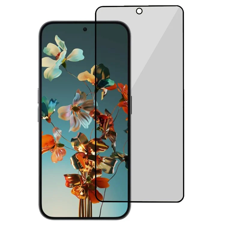 Para Telefone Nada (2a) / (2a) Plus Anti-Peep Screen Protector Full Glue Silk Printing Tempered Glass Film