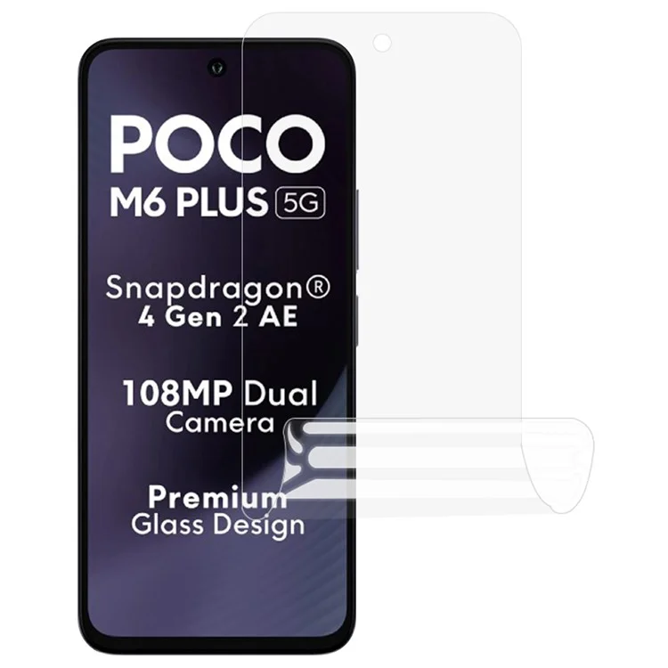 For Xiaomi Poco M6 Plus 5G Screen Protector Soft PET Phone Screen Film