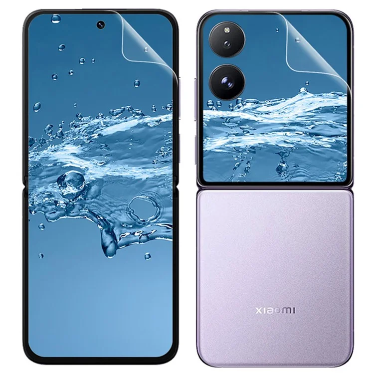 IMAK Película de Hidrogel de 4ta Generación para Xiaomi Mix Flip 5G 1 Set Film Protector de Pantalla (Pantalla Frontal + Pantalla Trasera)
