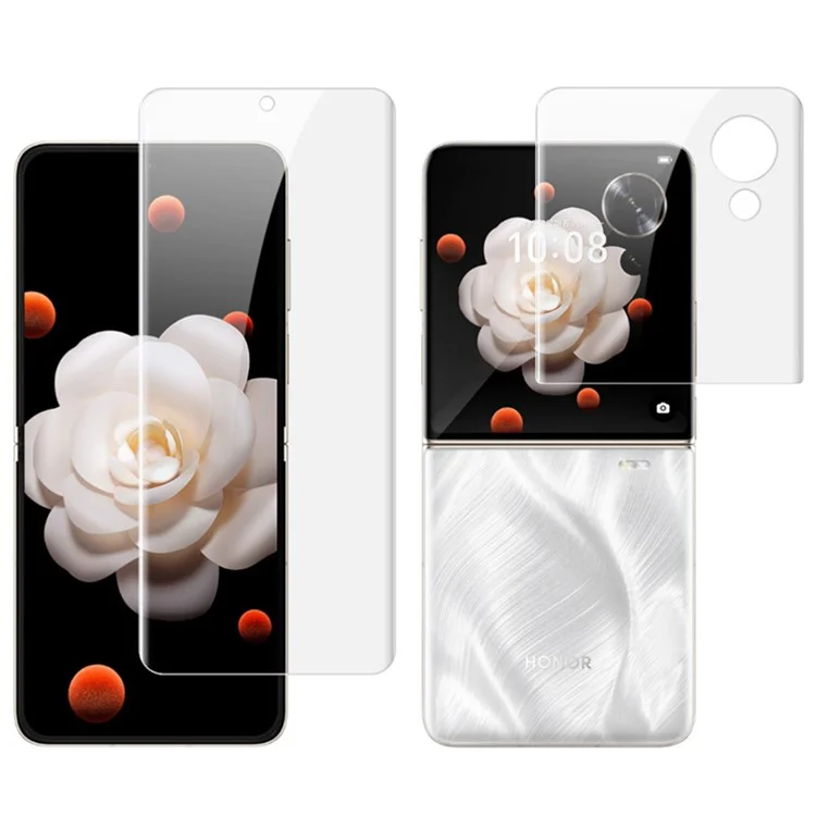 IMAK Гидрогелевая пленка 4-го поколения для Honor Magic V Flip 5G 1 набор TPU-пленка для экрана (передний экран + задний экран)