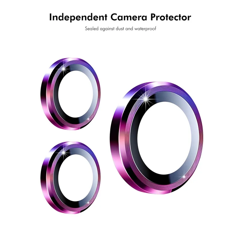 ENKAY HAT PRINCE 1Set For Xiaomi Mix Flip 5G Camera Lens Protector Metal Ring Lens Film - Gold