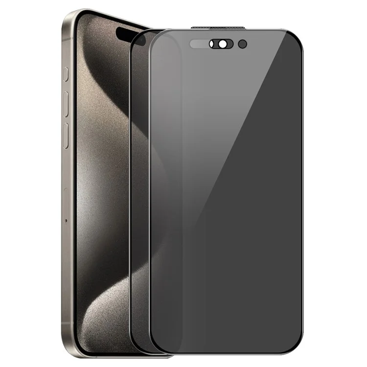 ENKAY HAT PRINCE 2Pcs Per iPhone 16 Pro Max Anti-Peep Full Screen Protector Silk Printing HD Clear Film
