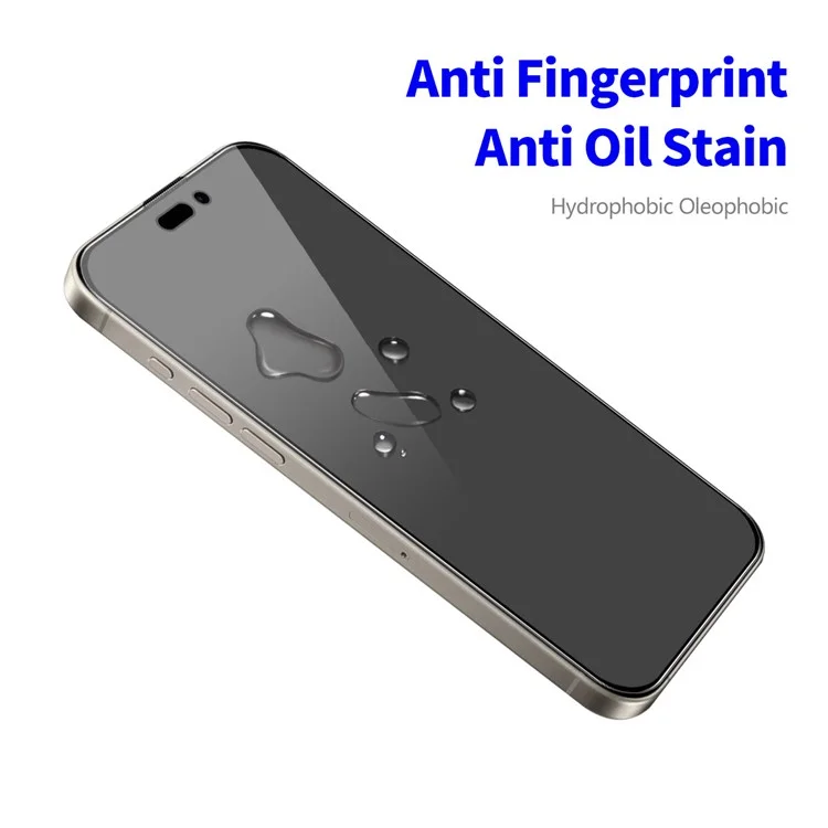 ENKAY HAT PRINCE 2Pcs Per iPhone 16 Pro Max Anti-Peep Full Screen Protector Silk Printing HD Clear Film