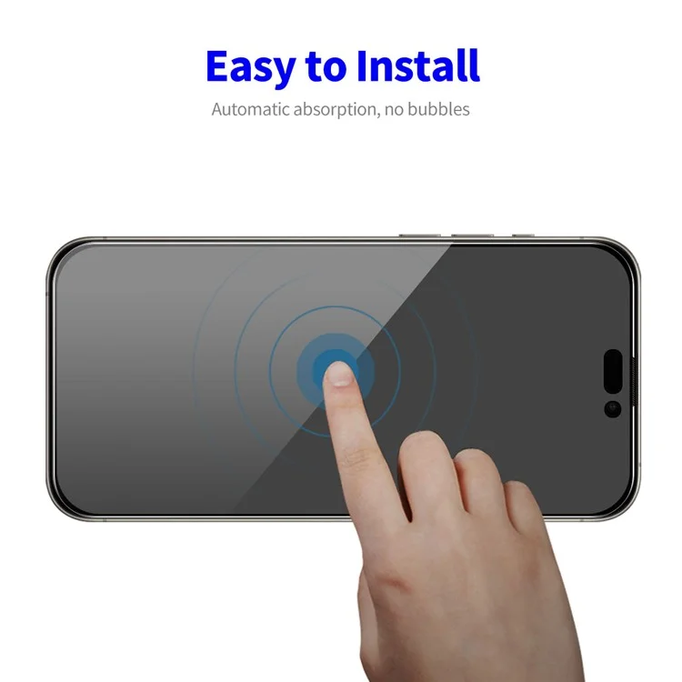 ENKAY HAT PRINCE 2Pcs Per iPhone 16 Pro Max Anti-Peep Full Screen Protector Silk Printing HD Clear Film