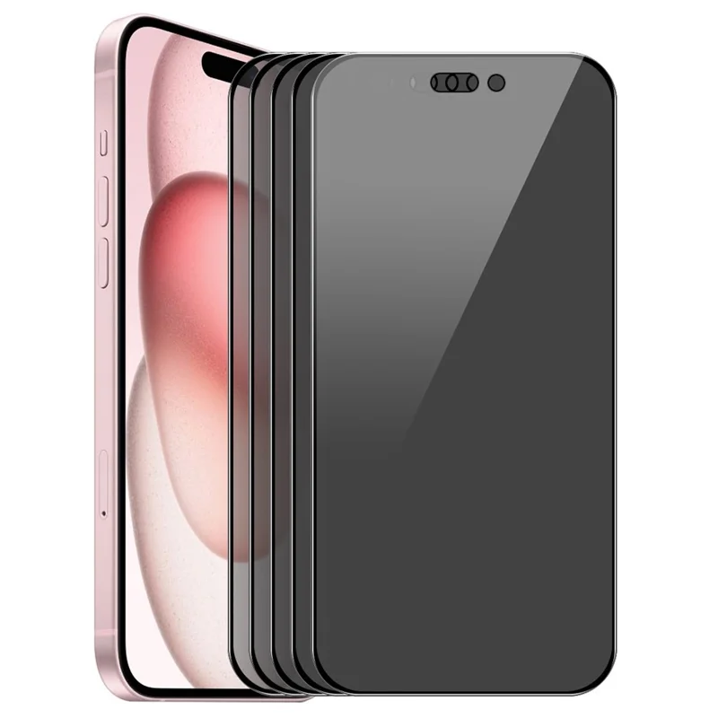 ENKAY HAT PRINCE 5Pcs For iPhone 16 Anti-Spy Privacy Screen Protector Silk Printing Film