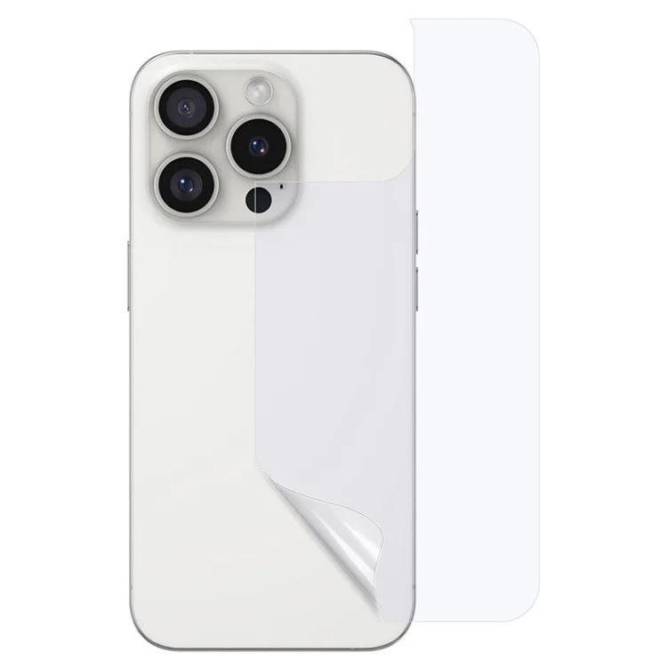 For iPhone 16 Pro Max Phone Back Protector Anti-blue-ray Explosion-proof Soft PET Back Film