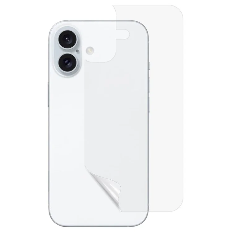 For iPhone 16 PET Phone Back Protector Nano HD Clear Anti-explosion Back Protective Film
