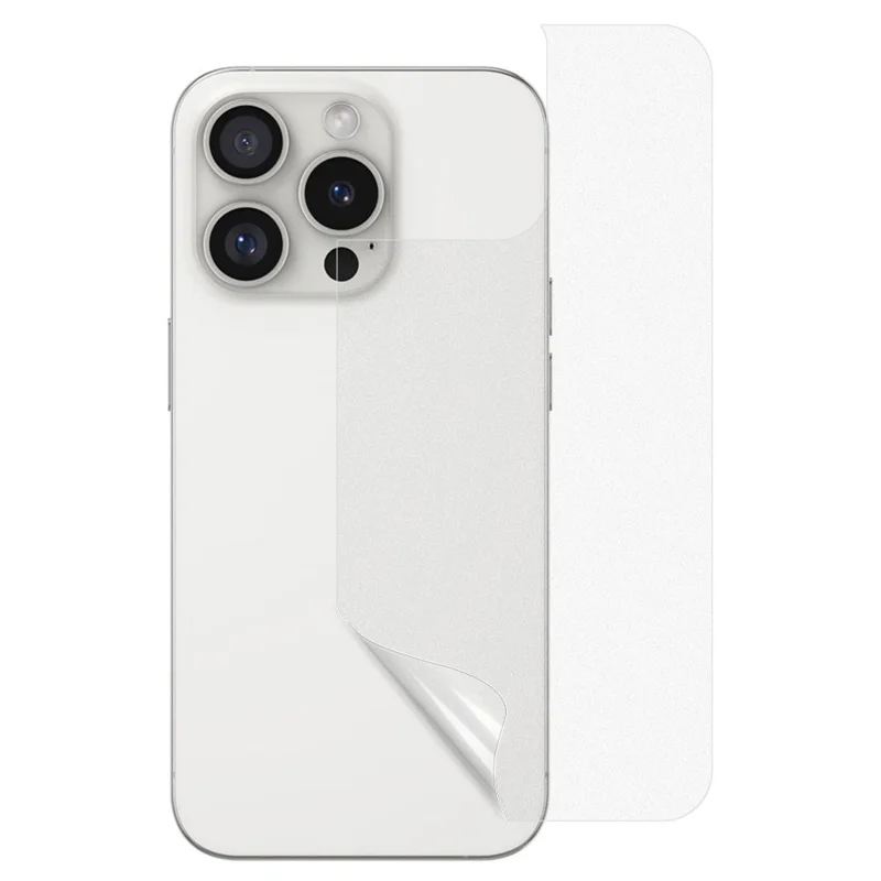 For iPhone 16 Pro Max Matte Phone Back Protector Film Anti-scratch Soft PET Back Cover