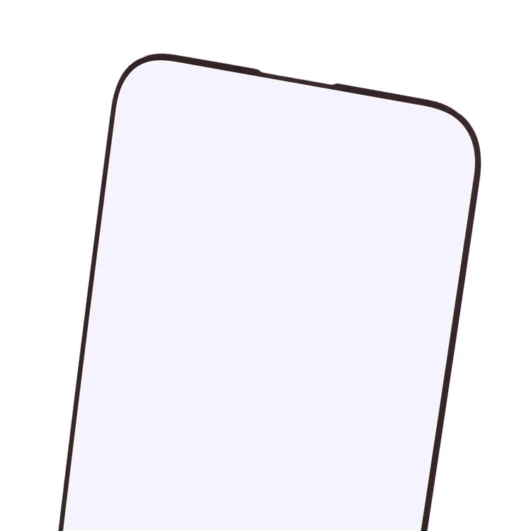 Per Iphone 16 Plus / 15 Più Film in Vetro Temperato Purple Light Black Edge Stamping Full Glue Screen Protector