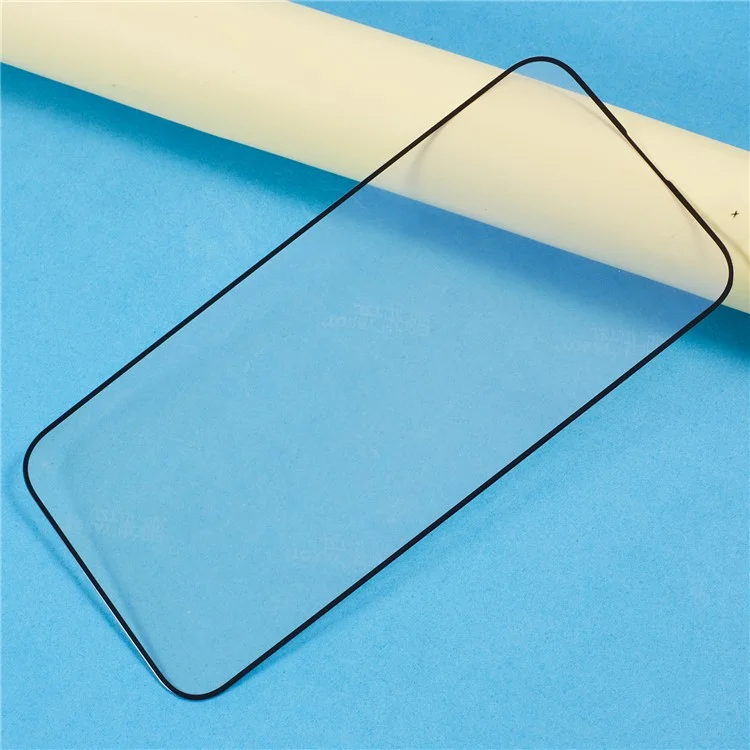 Per Iphone 16 Plus / 15 Più Film in Vetro Temperato Purple Light Black Edge Stamping Full Glue Screen Protector