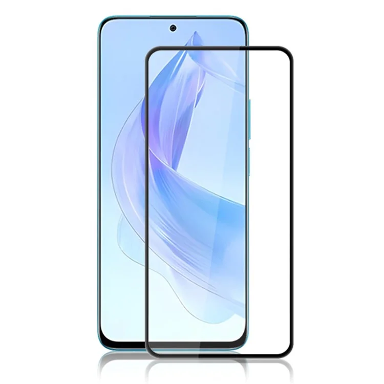 MOCOLO For Honor 90 Lite 5G Screen Protector Anti-Shatter Silk Printing Tempered Glass Film - Black