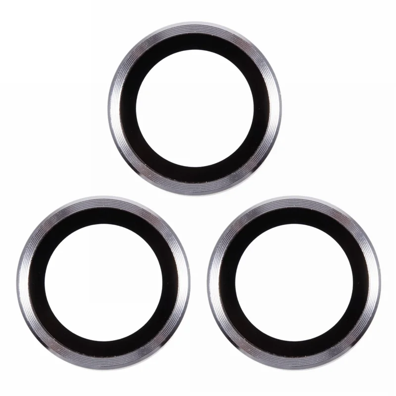 3pcs / Préparez Pour L'iphone 16 Pro Camera Lens Protector Film de Corning Gorilla Glass Rester Resistant Corning Gorilla Goril - Argent