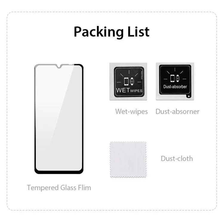 DUX DUCIS For Samsung Galaxy A06 4G / A06 5G Screen Protector Medium Alumina Glass Film Anti-Explosion (9D)