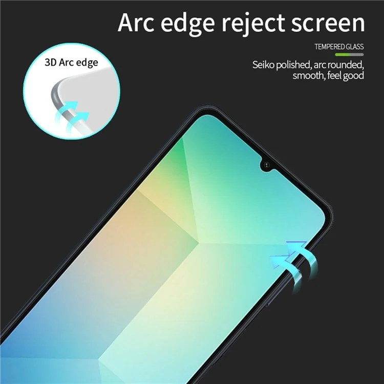 Pinwuyo JK 3D Tempered Glass Film Series-2 Для Samsung Galaxy A16 / A06 Screen Protector 9h Твердость Ultra Clear