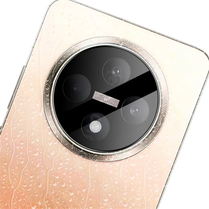 IMAK For Oppo Reno12 FS 5G / Reno12 F 5G Camera Lens Protector Tempered Glass HD Clear Lens Film (Black Version)