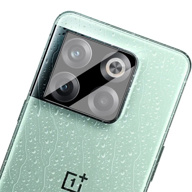 IMAK Camera Lens Protector per OnePlus Ace Pro 5G / 10T 5G, Pellicola in vetro temperato HD trasparente + Coperchio per obiettivo in acrilico (Versione Nera)