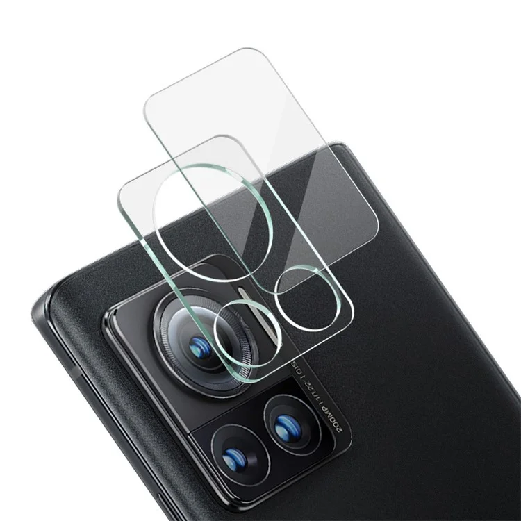 IMAK para Motorola Moto X30 Pro 5G / Edge 30 Ultra 5G Protector de lente de cámara antiarañazos Película de cristal templado + Tapa de lente acrílica