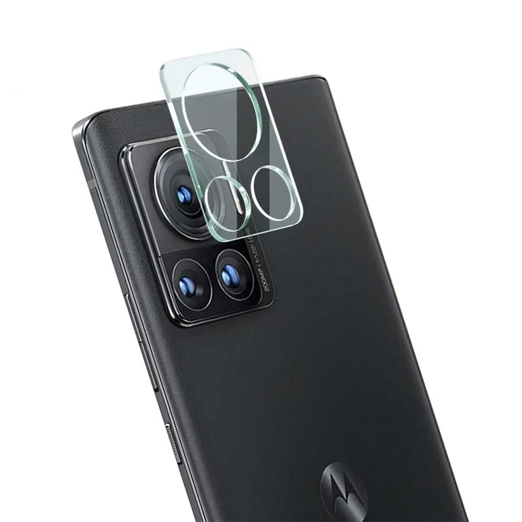 IMAK para Motorola Moto X30 Pro 5G / Edge 30 Ultra 5G Protector de lente de cámara antiarañazos Película de cristal templado + Tapa de lente acrílica