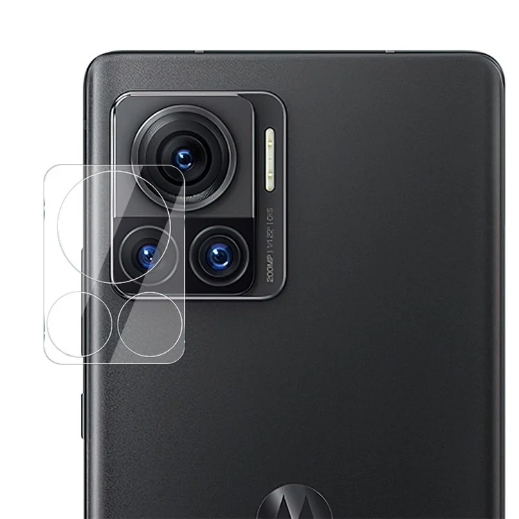 IMAK para Motorola Moto X30 Pro 5G / Edge 30 Ultra 5G Protector de lente de cámara antiarañazos Película de cristal templado + Tapa de lente acrílica