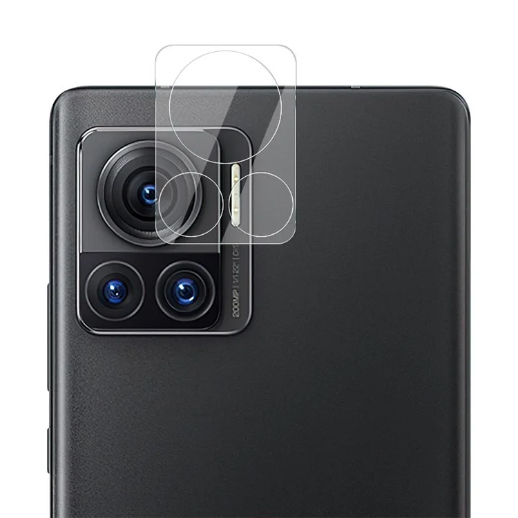 IMAK para Motorola Moto X30 Pro 5G / Edge 30 Ultra 5G Protector de lente de cámara antiarañazos Película de cristal templado + Tapa de lente acrílica