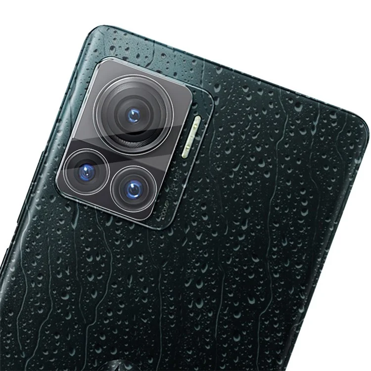 IMAK para Motorola Moto X30 Pro 5G / Edge 30 Ultra 5G Protector de lente de cámara antiarañazos Película de cristal templado + Tapa de lente acrílica