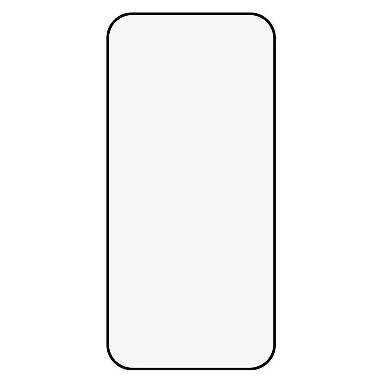 For iPhone 16 Screen Protector Anti-Scratch 2.5D Arc Edge Silk Printing High Aluminum-Silicone Glass Clear Screen Film